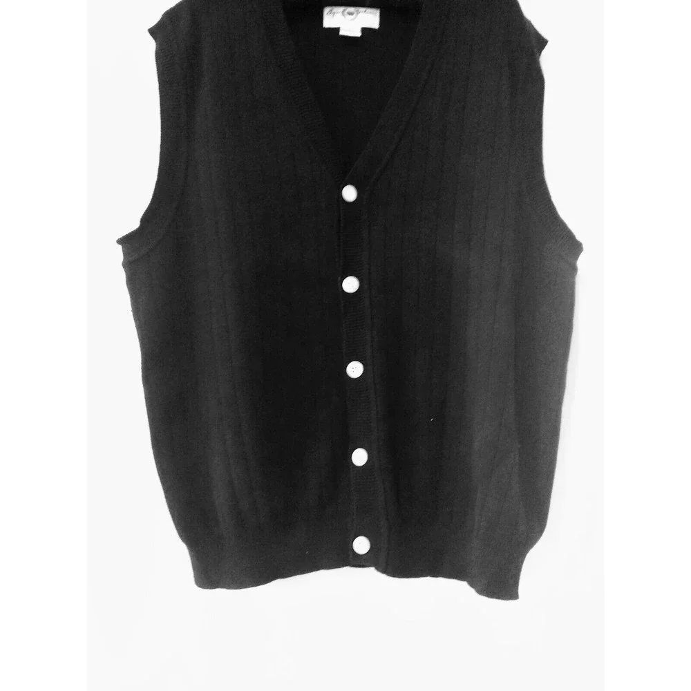 BAYRON NELSON Eleven Straight Men's Black Vest Size L ( 865)